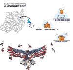 Wooden Jigsaw Puzzles, Bald Eagle Shape Wooden Puzzles for Adults,173 Pcs Unique Wooden Animals Shaped Puzzles,Magic Wooden Jigsaw Puzzles, Best Gift for Adults and Kids, 14.33" X 9.84" - Image 4