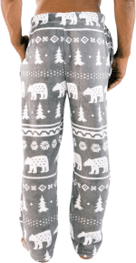 Men'S Fleece Pajama Pants, Nordic Fleece Pajama Bottoms for Men, Warm Pajama Pants - Image 2
