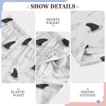 Boys Pajama Pants Shark Fin Lounge Pants Super Soft Pajama Bottoms with Pockets, L - Image 4