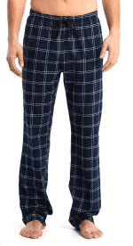 Mens Tall Pajama Pants 30/32/34/36/38 Long Inseam Plaid Lounge Pants Sleepwear Pajama Bottoms 100% Cotton