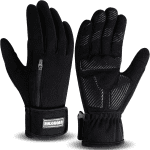 Winter Cycling Gloves Touchscreen Warm Gloves Windproof & Waterproof Gloves for Cycling, Skiing Running Outdoor Sports. Suits Men & Women (Black, XXL)