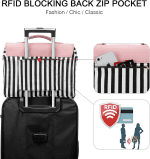 Computer Bags for Women, Laptop Bag 14 Inch, Laptop Case with Trolley Sleeve, Pink Messenger Bag, Super Cute Laptop Sleeve - Image 2