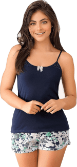 Pajama Set for Women Sleeveless Cami & Shorts PJ Sets Cute 2Pc |Fashionable Women’S Pjs - Pijamas De Mujer