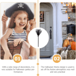 Halloween Witch Broom, Broom Props Witch Broom Witch Halloween Costume Party Decor for Teen Prop 1Pc (Black) - Image 6