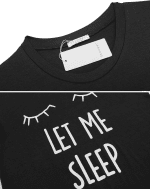 Womens Pajamas Set Short Sleeve Sleepwear Tops with Long Pants Pjs Set Print Nightwear - Image 5