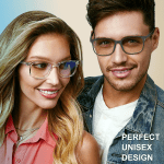 Stylish Blue Light Blocking Glasses - Lightweight Eyeglasses Filter Blue Ray Computer Game Glasses W/Case - Image 3