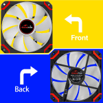 ARGB Fans,120Mm Case Fan,Addressable RGB High Performance PC Fan,4Pin PWM with 3Pin ARGB SYNC (WY-02S, Red, 1) - Image 9