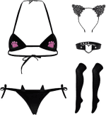 Cute Anime Lingerie Sets Sexy Bra and Panty Set Costume Cosplay Bikinis for Women