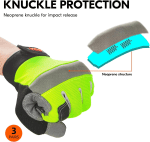 3Pairs Safety Work Gloves,Builder Gloves,Gardening Gloves,Light Duty Mechanic Gloves(Size S,3Colors,Sl7584) - Image 4