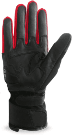 Cowhide Leather with Windbreaker Fabric Motorcycle, Biker, Riding, Cruising, Motorbike Hard Knuckle Gloves for Men and Women - Image 2