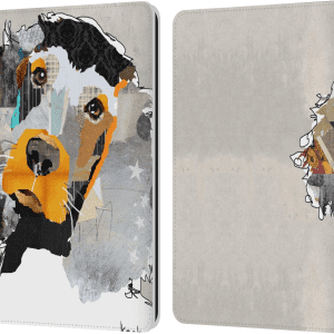 Officially Licensed Michel Keck Irish Setter Dogs 3 Leather Book Wallet Case Cover Compatible with Kindle Paperwhite 1/2 / 3