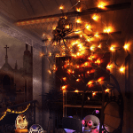 Halloween Decorations Orange Lights Spider Web 24In 60LED Spider Web Lights with Spider, 2 Modes Light up Cobweb Halloween Decorations for Indoor Ourdoor Garden Yard Home Patio - Image 2