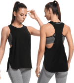 Workout Tank Tops for Women Running Muscle Tanks Sleeveless Loose Fit Gym Yoga Sport Shirts 3-5 Pack - Image 2