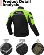 Summer Motorcycle Jacket Motorbike Biker Riding Jacket Protective Breathable CE Armoured Motorcycle Jacket for Men Women - Image 3