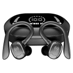 Electronics Gadgets  Wireless Bluetooth Earphone Large Digital Display Screen Light with Sports Touch- Type-C Bluetooth Earphone Bluetooth 5.3 A284 Black Free Size - Image 5