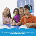 Kids Headphones for Boys Girls - Child Student Headset Wired Plug Toddler Earphones School Teen on Ear for Ipad | Computer | Smart Phone | Amazon Fire Tablet | Laptop | Plane Travel | Game, Blue - Image 8