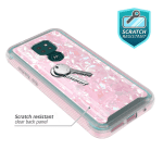 Moto G Play 2021 Case,  Graphic Design Shockproof Impact Resistant Protective Full-Body Rugged Clear Hybrid Bumper Case for Moto G Play 2021 (Pink Shell) - Image 2