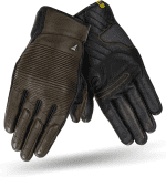 Blake Motrocycle Gloves for Men - Breathable, Elastic, Touchscreen, Vintage Biker Riding Gloves Leather with Knuckle Protector, Wrist and Finger Impact Absorbers, Reinforced Palm (Brown, S)
