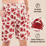 Pajama Shorts for Men, Men'S Pajama Bottoms, Sleepwear, Seafood, Ocean, Crustacean, Animal (Crabs, Small) - Image 6