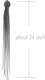 Helmet Pigtails Gradient Ramp Helmet Braids Ponytail Helmet Hair with Suction Cup for Motor Bike 1PCS 24Inch (Helmet Not Included) - Image 7