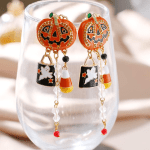 Gold Statement Earrings - Silver, Big, Chunky, Geometric Rectangle, Large, Thick - 12 Colorful Options - Image 7