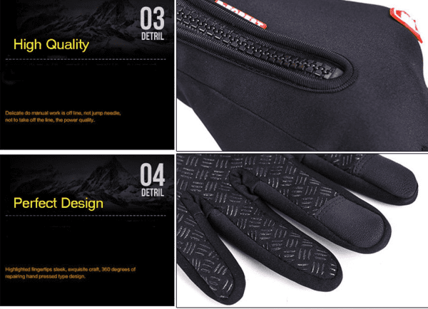 Bicycle Gloves with Touch Screen Fingers Bike Gloves Climbing Gloves Mountain Biking Gloves Fingers Outdoor Sports Gloves for Men & Women (L) - Image 4