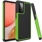 for Samsung Galaxy A72 Case, Slim Rugged Grip Hard Phone Cover, Green