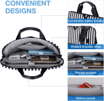 Laptop Bag for Women, Laptop Sleeve, 15.6 Inch Laptop Case, Computer Bag, Laptop Briefcase Office Work Travel, Zebra Stripes - Image 2