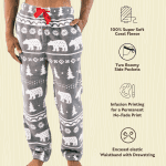Men'S Fleece Pajama Pants, Nordic Fleece Pajama Bottoms for Men, Warm Pajama Pants - Image 6