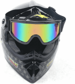 Youth Kids Safety Motocross Helmet ABS Breathable Unisex Youth Kids Helmet W/Goggles Gloves DOT Motocross ATV Dirt Bike Helmet Kit USA Stock (COLOR 4 M) - Image 4