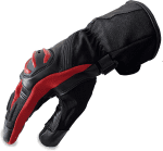 Cowhide Leather with Windbreaker Fabric Motorcycle, Biker, Riding, Cruising, Motorbike Hard Knuckle Gloves for Men and Women - Image 3