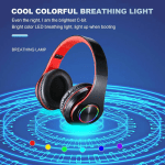 Foldable Lightweight Adjustable Wireless Bluetooth Headphones with Built-In Mic, Portable Headphone for Kids and Adults - Image 6