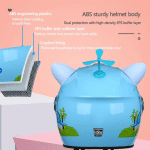 DOT Certified Children Electric Motorcycle Cat Ears Helmet, Kids Retro Scooter Bike ATV Open Face 3/4 Half Helmets with Sun Visor, Boys Girls Street Vespa Cruiser Moped Four Seasons Helmet - Image 4