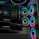 ARGB Fans,120Mm Case Fan,Addressable RGB High Performance PC Fan,4Pin PWM with 3Pin ARGB SYNC (WY-02S, Red, 1) - Image 8