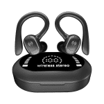 Electronics Gadgets  Wireless Bluetooth Earphone Large Digital Display Screen Light with Sports Touch- Type-C Bluetooth Earphone Bluetooth 5.3 A284 Black Free Size - Image 4