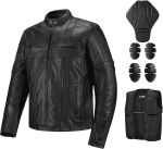 Motorcycle Real Leather Jacket for Men Genuine Cowhide Riding Biker CE Armored Jacket with Removable Thermal Liner JL1
