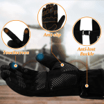 Winter Cycling Gloves Touchscreen Warm Gloves Windproof & Waterproof Gloves for Cycling, Skiing Running Outdoor Sports. Suits Men & Women (Black, XXL) - Image 4