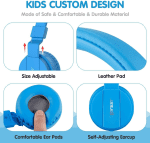 Kids Headphones for Boys Girls - Child Student Headset Wired Plug Toddler Earphones School Teen on Ear for Ipad | Computer | Smart Phone | Amazon Fire Tablet | Laptop | Plane Travel | Game, Blue - Image 3