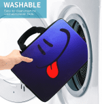 Smile 14 15 15.4 15.6 Inch Laptop Handle Bag Computer Protect Case Pouch Holder Notebook Sleeve Neoprene Cover Soft Carring Travel Case for Dell Lenovo Toshiba HP Chromebook ASUS Acer ICB-05 - Image 6