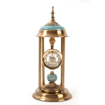 Retro Table Clock Ornaments Desk Alarm Clock Battery Operated Silent Desktop Pendulum Clock Living Room Indoor Home Decoration