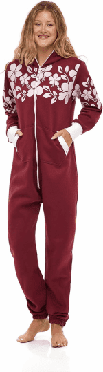 Adult Onesie for Women One Piece Pajama Ladies Jumpsuit Unisex Non Foot Playsuit