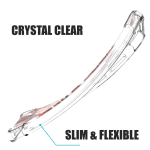 Phone Design for Samsung Galaxy A72 Case, Clear Flexible Soft Rubber Slim TPU Cover, Purple Flower - Image 4