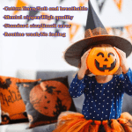 Halloween Decoration, Set of 4 Halloween Pillow Covers 18 X 18 Inch Spirder Web Jack-O-Lantern Cushion Covers for Halloween (Inserts Are Not Include) - Image 7