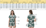 Womens Silk Satin Pajamas Set Two-Piece Pj Sets Short Sleeve Sleepwear Button-Down Loungewear Pj Sets - Image 6