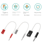 3.5Mm Male to Type-C Female Headphone Cable Converter Type-C Female Flat Head Earphone to round Head Adapter Cable - Image 7