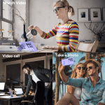 Phone Case with Camera Lens Cover Adjustable Stand for Samsung Galaxy S23 Ultra/S23 Plus/S23, Purle - Image 14