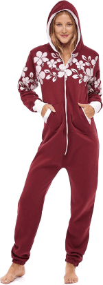 Adult Onesie for Women One Piece Pajama Ladies Jumpsuit Unisex Non Foot Playsuit - Image 4