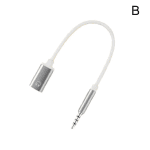 3.5Mm Male to Type-C Female Headphone Cable Converter Type-C Female Flat Head Earphone to round Head Adapter Cable