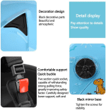 DOT Certified Children Electric Motorcycle Cat Ears Helmet, Kids Retro Scooter Bike ATV Open Face 3/4 Half Helmets with Sun Visor, Boys Girls Street Vespa Cruiser Moped Four Seasons Helmet - Image 6