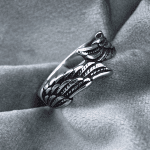Silver Vintage Angel Wing Ring Stainless Steel Feather Band Rings Jewelry for Women&Men Size 7-11 - Image 2